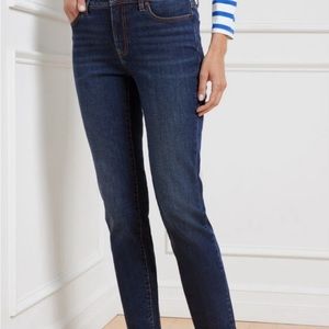 Talbots Flawless Five-Pocket Slim Ankle Size 8p dark was jeans